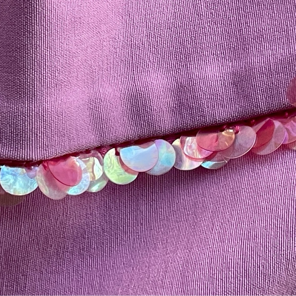 Saraco Paris Pink Sequin and bead trimmed pants, French, XS, pink, EUC - Picture 7 of 10